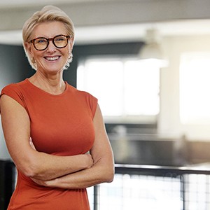 Healthy, confident senior woman